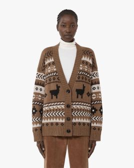 Жіночий кардиган Max Mara Weekend Ovatta з вовни бежевий WE5346095206028