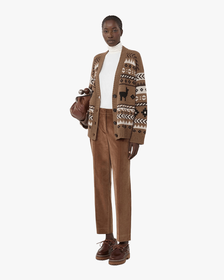 Женский кардиган Max Mara Weekend Ovatta с шерсти бежевый WE5346095206028