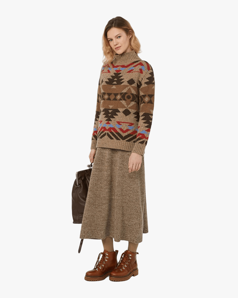 Женский свитер Max Mara Weekend Eritrea шерсть бежевый WE5366285206001