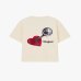 Футболка унисекс Nude Project хлопок молочный с принтом clutch-tee-marshmallow