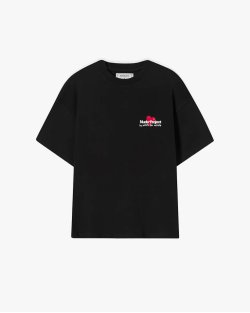 Футболка Nude Project бавовна чорна з принтом juicy-cherry-tee-black