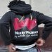 Худи Nude Project хлопок с утеплителем черный с принтом metal-cherry-hood-black