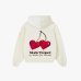 Худі Nude Project бавовна з молочним утеплювачем з принтом metal-cherry-hood-marshmallow