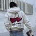 Худі Nude Project бавовна з молочним утеплювачем з принтом metal-cherry-hood-marshmallow