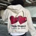 Худі Nude Project бавовна з молочним утеплювачем з принтом metal-cherry-hood-marshmallow