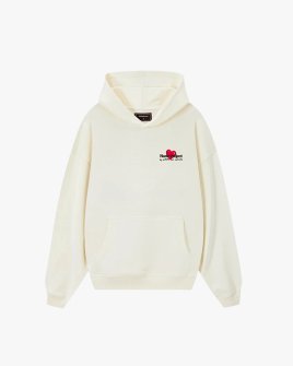 Худи Nude Project хлопок с утеплителем молочный с принтом metal-cherry-hood-marshmallow Худи Nude Project хлопок с утеплителем молочный с принтом metal-cherry-hood-marshmallow