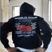Худі Nude Project бавовна з утеплювачем чорна з принтом nude-tour-hood-fw25-black