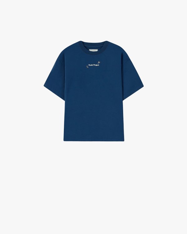 Футболка унісекс Nude Project бавовна синя pera-tee-navy