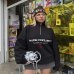 Свитшот унисекс Nude Project хлопок черный с принтом на молнии sport-halfzip-black