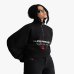 Свитшот унисекс Nude Project хлопок черный с принтом на молнии sport-halfzip-black