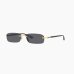 Сонцезахисні окуляри прямокутні Gucci Eyewear Rectangle-Frame у золотій оправі GG1221