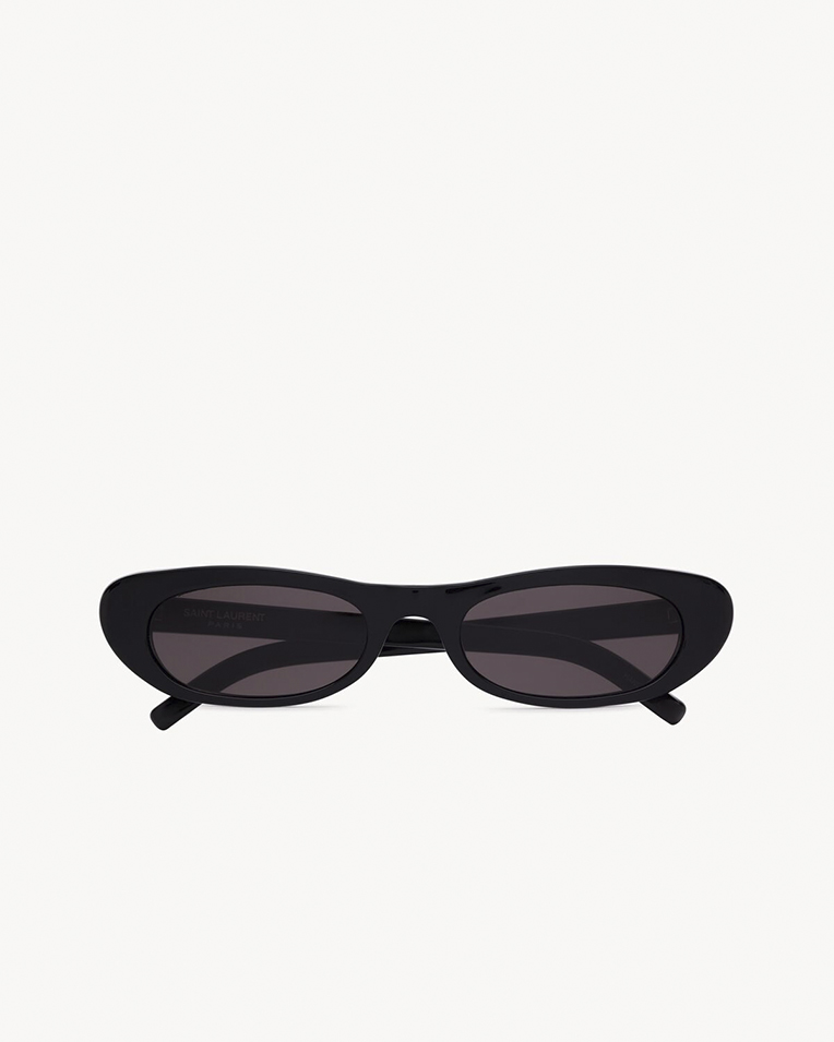 Солнцезащитные очки кошачий глаз Saint Laurent Shade SL 557 в черной оправе 713740Y99011000