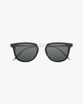 Очки имиджевые панто Saint Laurent SL 753 в черной оправе 810623Y99681006