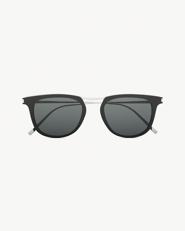 Окуляри іміджеві панто Saint Laurent SL 753 у чорній оправі 810623Y99681006