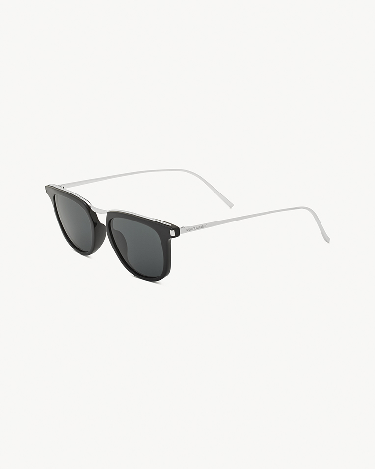 Очки имиджевые панто Saint Laurent SL 753 в черной оправе 810623Y99681006