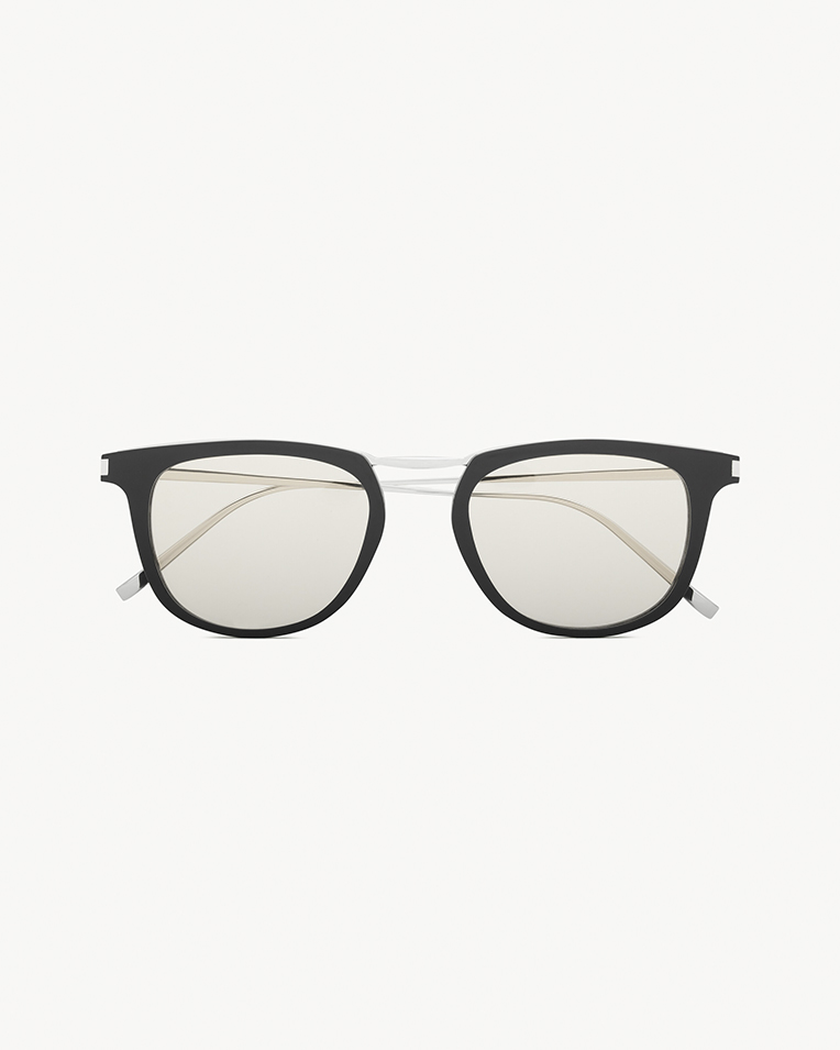 Очки имиджевые панто Saint Laurent SL 753 в черной оправе 810623Y99681007