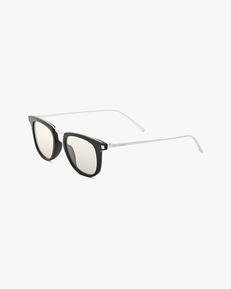 Очки имиджевые панто Saint Laurent SL 753 в черной оправе 810623Y99681007