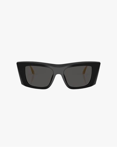 Сонцезахисні окуляри котяче око Dolce&Gabbana в чорній оправі DG4510 501/87