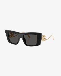 Солнцезащитные очки кошачий глаз Dolce&Gabbana в черной оправе DG4510 501/87