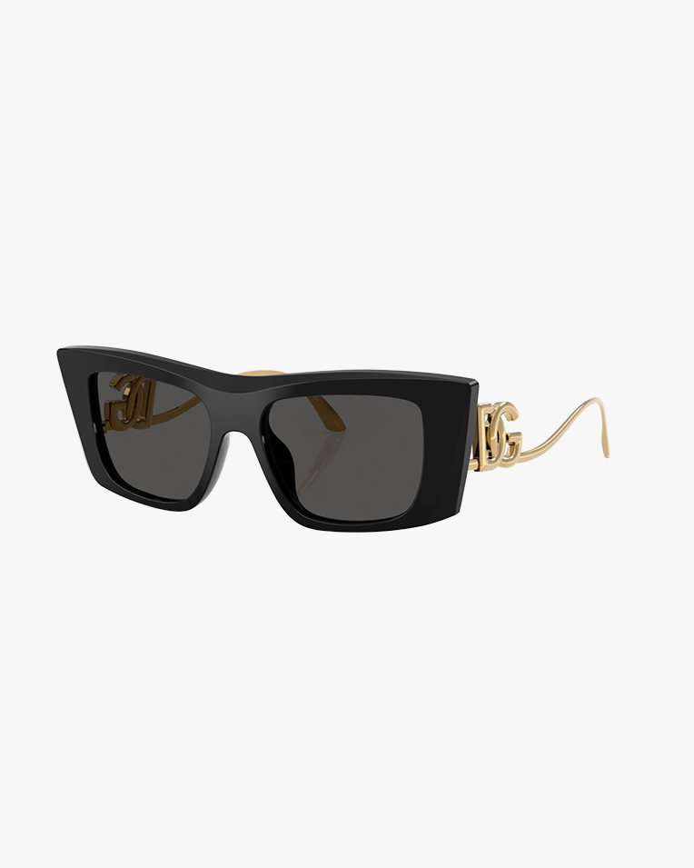 Солнцезащитные очки кошачий глаз Dolce&Gabbana в черной оправе DG4510 501/87
