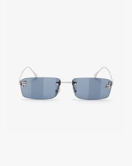 Солнцезащитные очки прямоугольные Fendi First Crystal без оправы FE4172US 16X