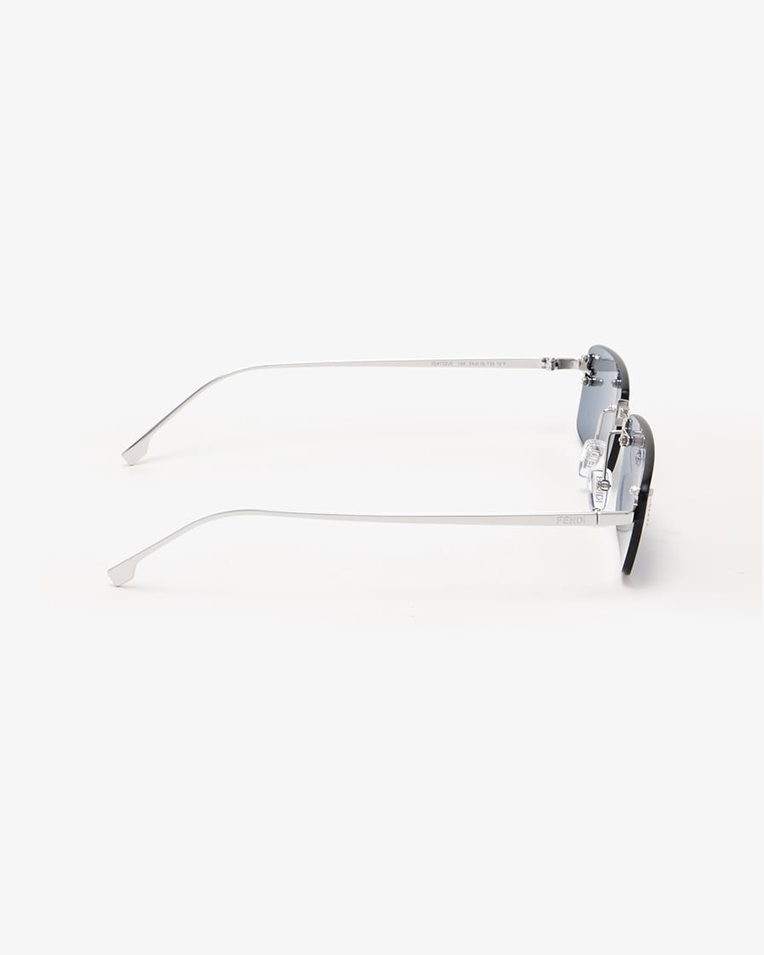 Солнцезащитные очки прямоугольные Fendi First Crystal без оправы FE4172US 16X