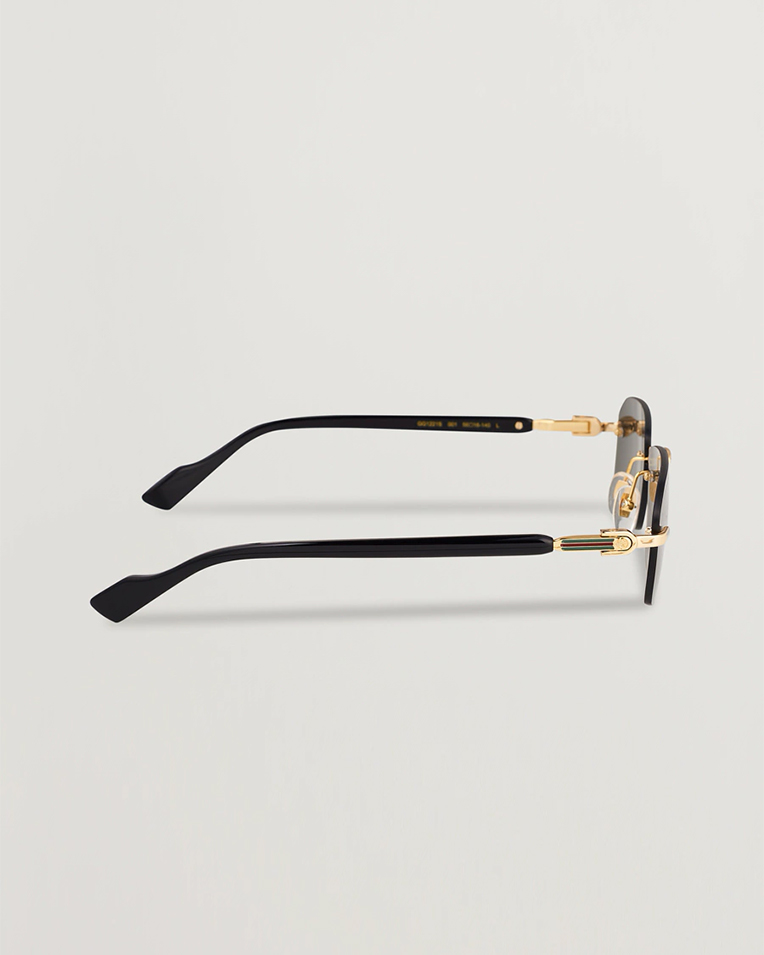 Солнцезащитные очки прямоугольные Gucci без оправы GG1221S-001 56