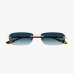 Сонцезахисні окуляри прямокутні Gucci без оправи GG1221S-007