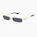 Солнцезащитные очки прямоугольные Gucci Eyewear Rectangle-Frame в золотой оправе GG1600S-001