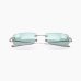 Солнцезащитные очки прямоугольные Gucci Rimless в серебрянной оправе  GG1703-002