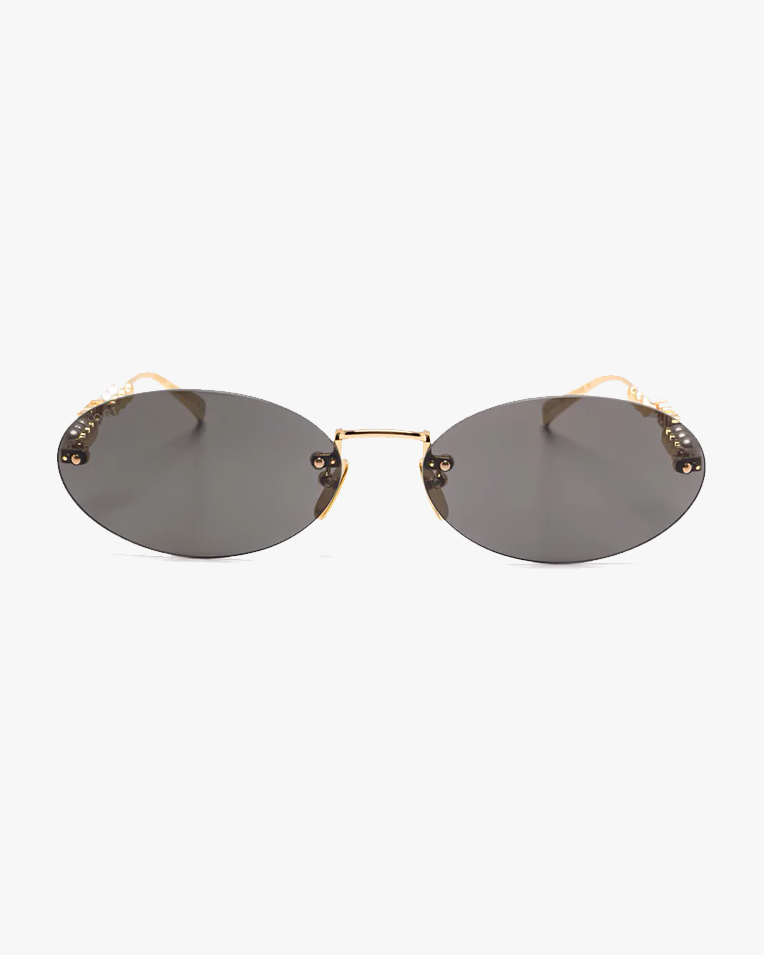 Солнцезащитные очки овальные Gucci Eyewear без оправы GG1922S