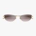 Сонцезахисні окуляри котяче око Gucci без оправи з коричневою лінзою градієнт GG2063S 005