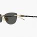 Солнцезащитные очки кошачий глаз Gucci без оправы с серой линзой  GG2063S 002