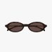 Солнцезащитные очки овальные Gucci havana в коричневой оправе с коричневой линзой GG2153S 002
