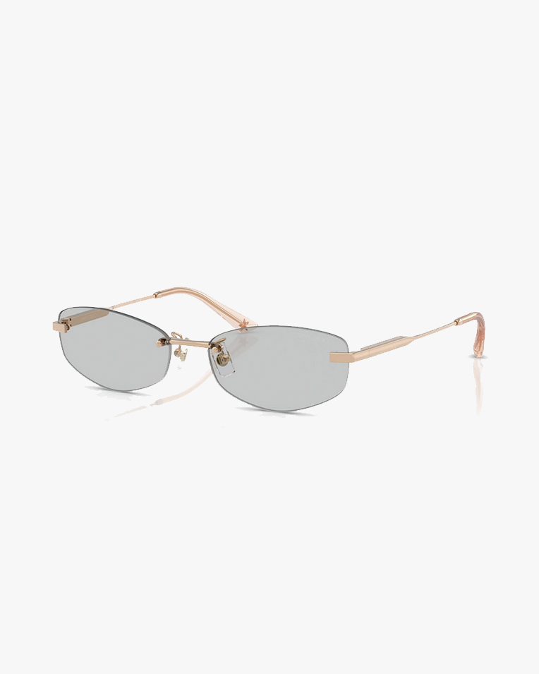 Солнцезащитные очки овальные Jimmy Choo без оправы JC4013D 300887