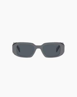 Солнцезащитные очки прямоугольные Prada 17WS 11N09T в серой оправе PR17WS11N09T49