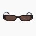 Сонцезахисні окуляри прямокутні Prada PR 17WS 2AU8C1 49 20 у темно коричневій оправі