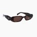 Сонцезахисні окуляри прямокутні Prada PR 17WS 2AU8C1 49 20 у темно коричневій оправі