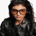 Окуляри іміджеві панто Saint Laurent у чорній оправі з прозорою лінзою SL 545 001