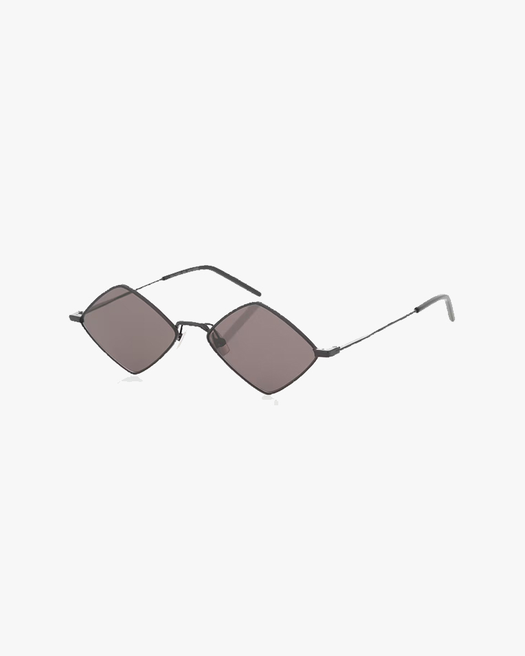 Солнцезащитные очки ромбы Saint Laurent в черной оправе с черной линзой SL302 LISA 002