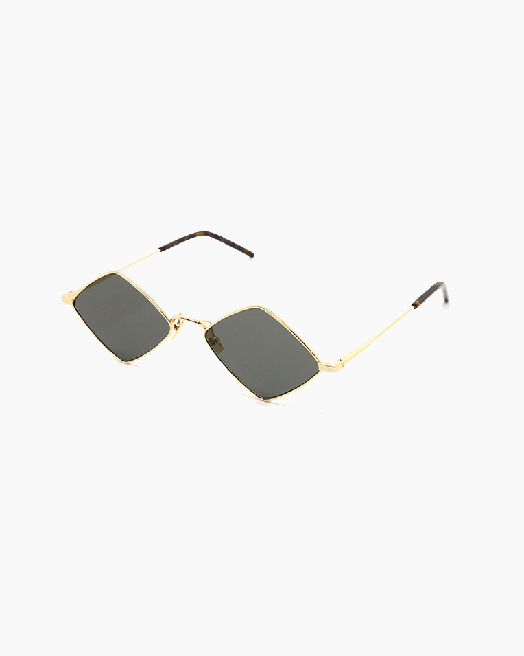 Солнцезащитные очки ромбы Saint Laurent в золотой оправе SL 302 LISA-004 55