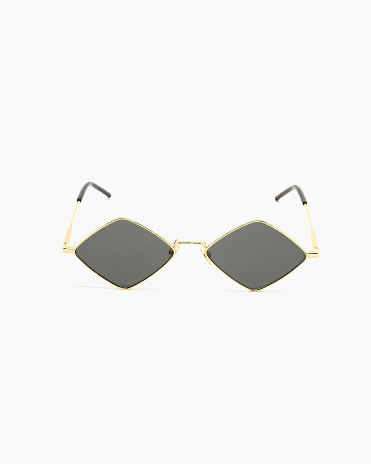 Солнцезащитные очки ромбы Saint Laurent в золотой оправе SL 302 LISA-004 55