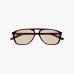 Солнцезащитные очки авиаторы Saint Laurent havana в коричневой оправе с коричневой линзой SL596 DUNE 003