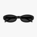Сонцезахисні окуляри овальні Saint Laurent Monogram у чорній оправі SLM136001 Сонцезахисні окуляри овальні Saint Laurent Monogram у чорній оправі SLM136001