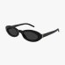 Сонцезахисні окуляри овальні Saint Laurent Monogram у чорній оправі SLM136001 Сонцезахисні окуляри овальні Saint Laurent Monogram у чорній оправі SLM136001