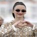 Солнцезащитные очки овальные Miu Miu Regard в золотой оправе с коричневой линзой SMU 56ZS 5AK09Z Солнцезащитные очки овальные Miu Miu Regard в золотой оправе с коричневой линзой SMU 56ZS 5AK09Z