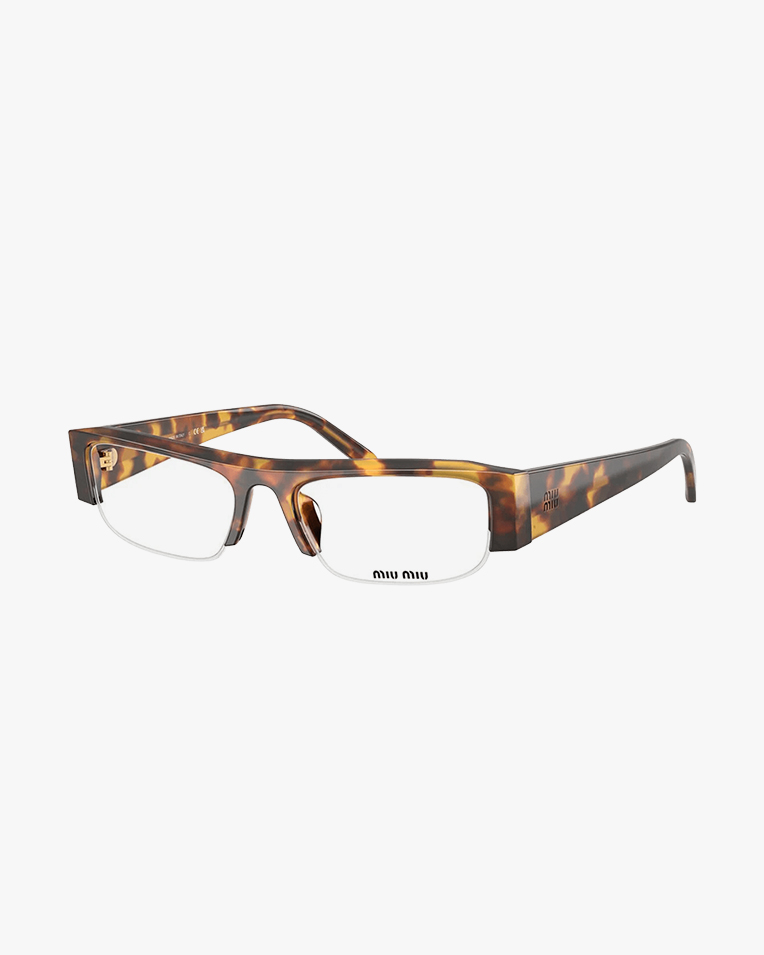 Очки имиджевые прямоугольные Miu Miu Havana SMU B07 14L-08N в коричневой оправе