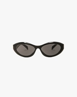 Сонцезахисні окуляри прямокутні Prada SPR 26Z 16K-08Z у чорній оправі