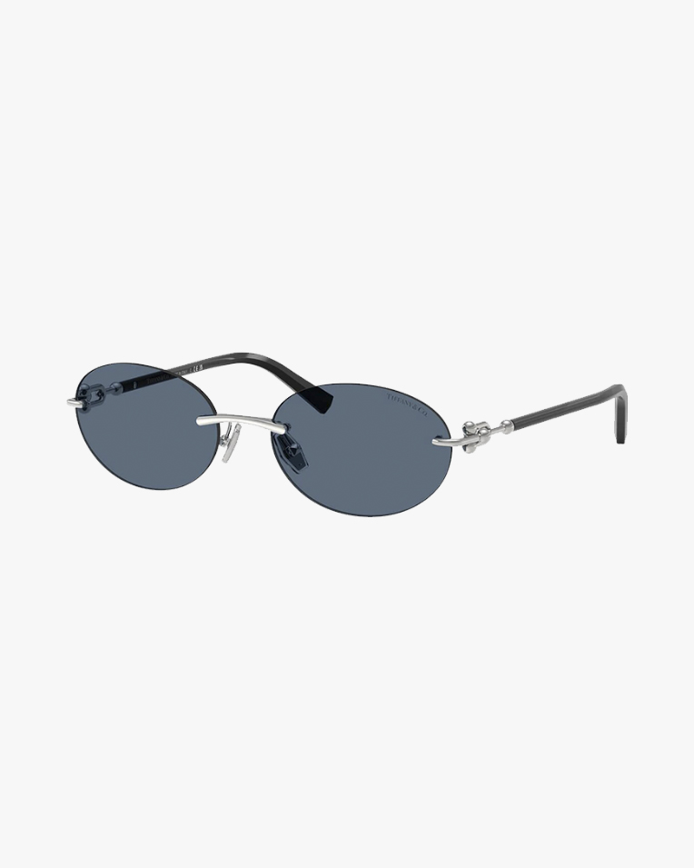 Солнцезащитные очки овальные Tiffany без оправы TF 3104D 600180