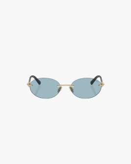 Солнцезащитные очки овальные Tiffany без оправы с голубой линзой TF 3104D 602180 Солнцезащитные очки овальные Tiffany без оправы с голубой линзой TF 3104D 602180